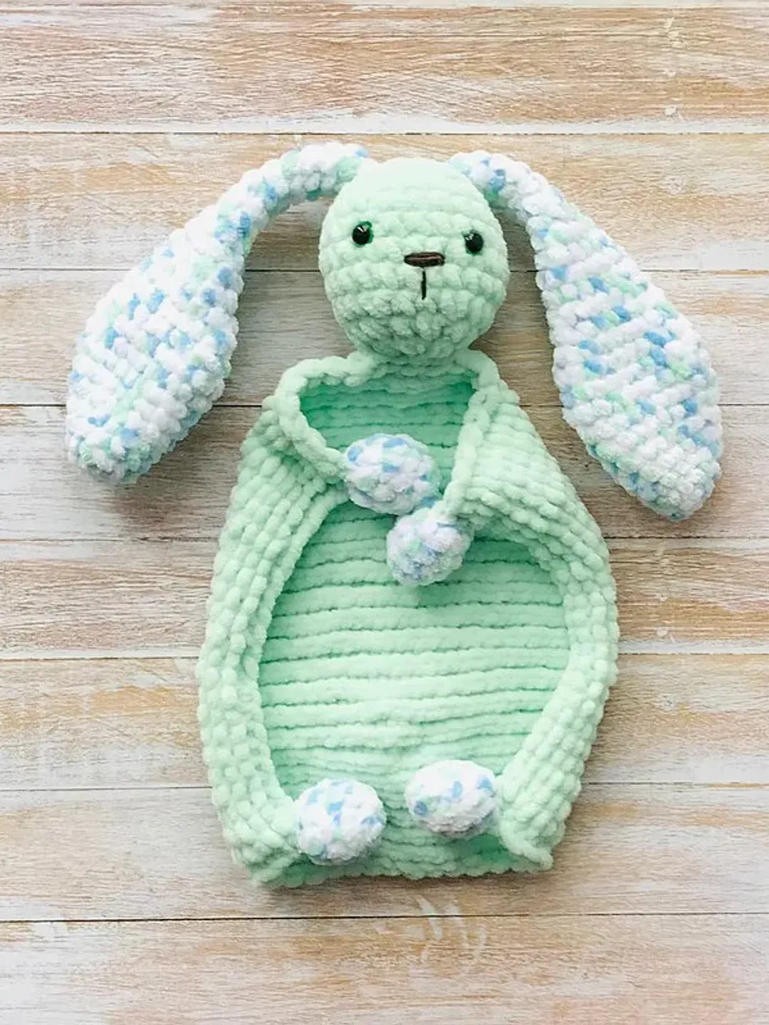 Rabbit handmade doll, crochet bunny plush toy