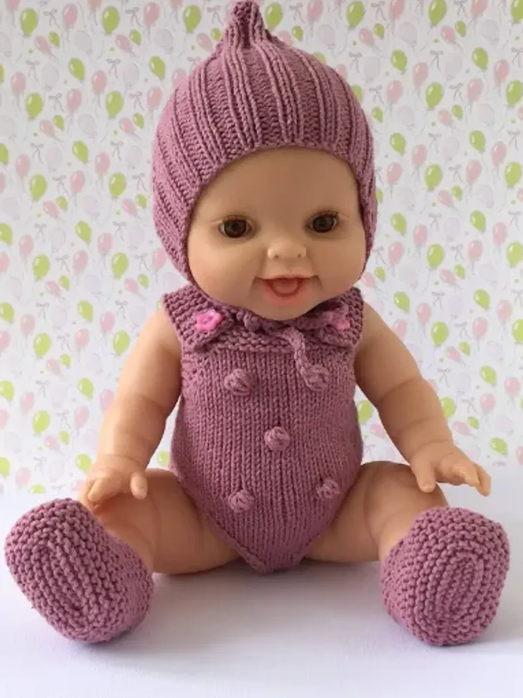 Clothes for doll, Minikane doll clothes set, Doll romper, Minikane bonnet, pixie hat for doll