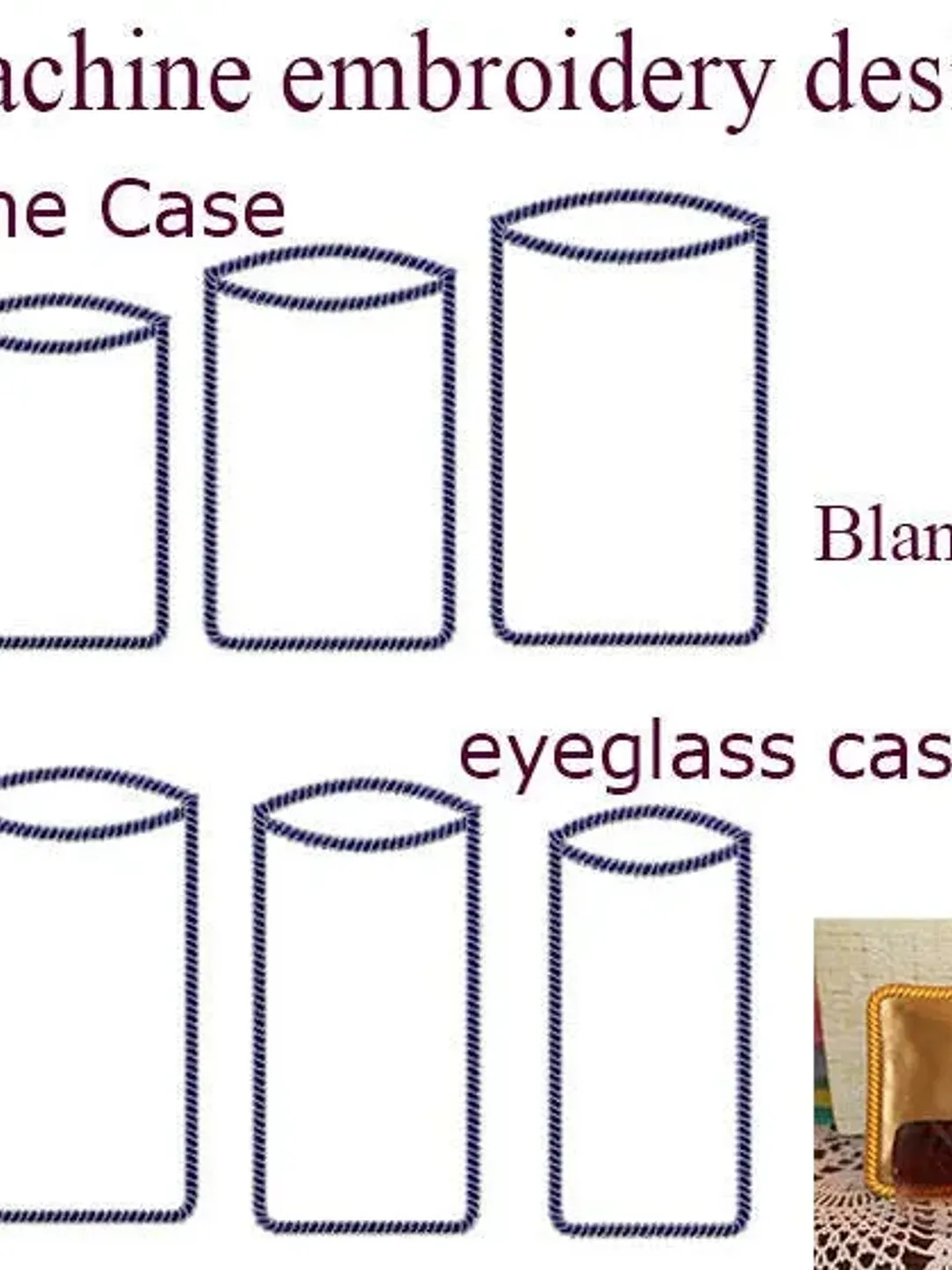 Machine embroidery designs.  Blank case for cell phone embroidery designs. Iphone Case  eyeglass case Embroidery Design.   Instant Download.