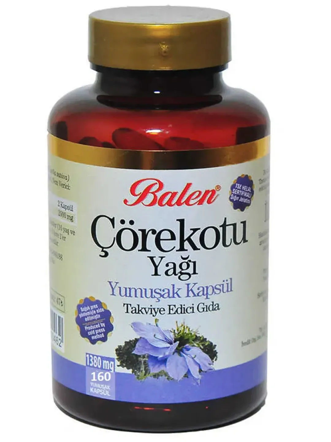 BLACK CUMIN OIL BALEN - 650 MG. 160 CAPSULES