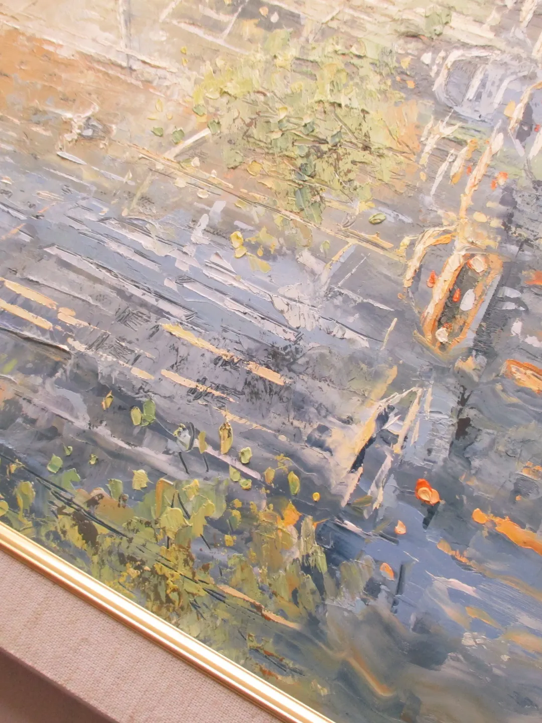 New York Painting "DAY IN NYC Painiting on Canvas Modern Impasto ...