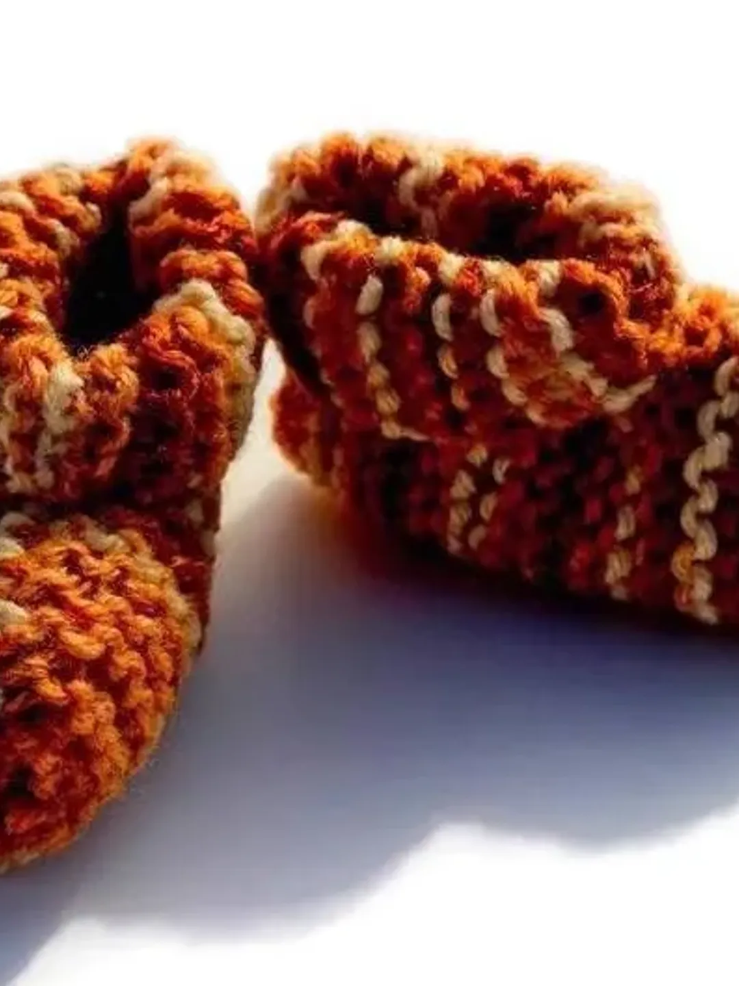 Knit Multi Brown Baby Shoes, Crochet Yarn Socks, Great Stocking Stuffers for Baby's First Christmas, Baby Booties, Baby Shower Gift Ideas