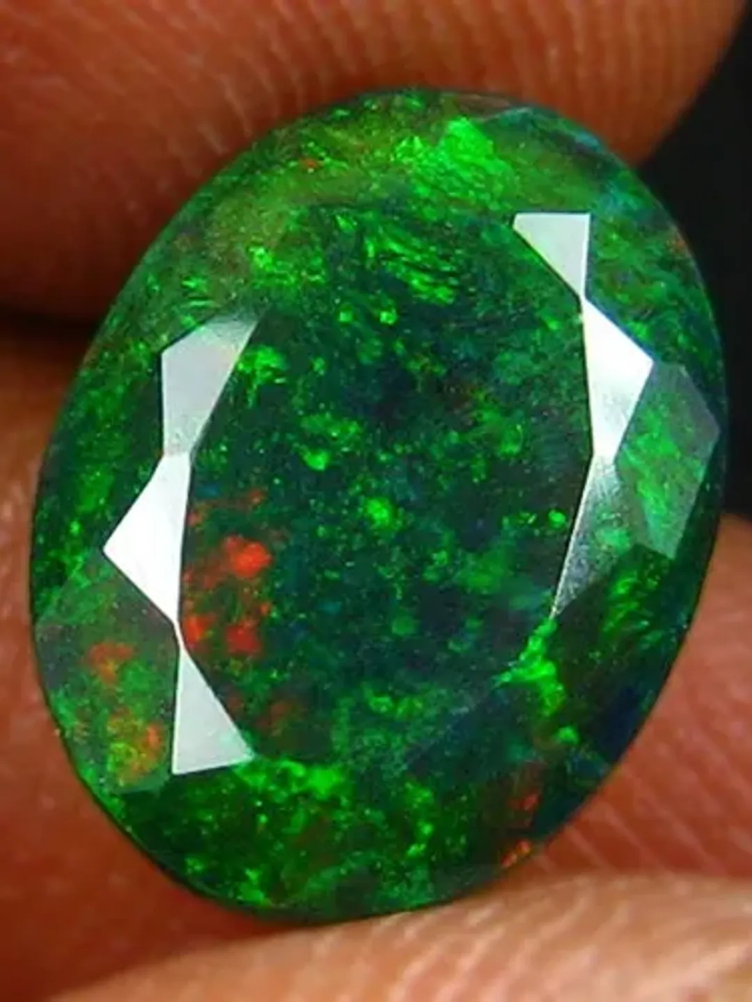 2.40 CT Significant 3D Ribbon Flash Pattern 100% Natural Welo Black Opal Cut Gemstone