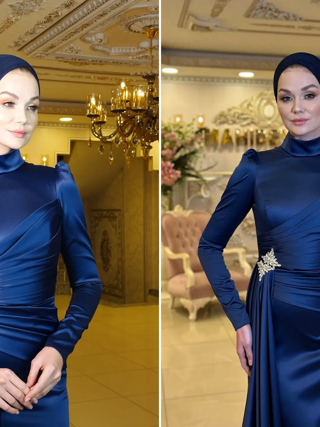 AHUNARE HIJAB - Wedding Dress, Muslim Evening Gown, Nikah, Islamic Wedding, Engagement, Bridesmaid