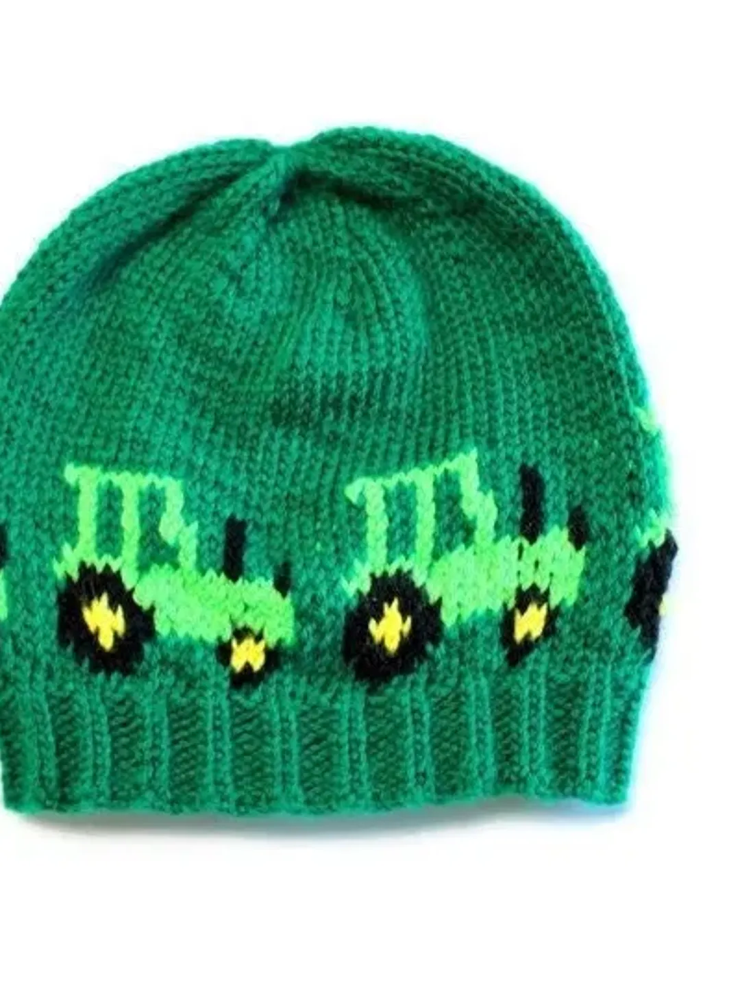 Green Tractor Hat, Little Boys Beanie Hats, Boy's First Hat, Baby Gift Ideas for Boys, Just Like Daddy, Gender Reveal Prop, Farmers Tractors