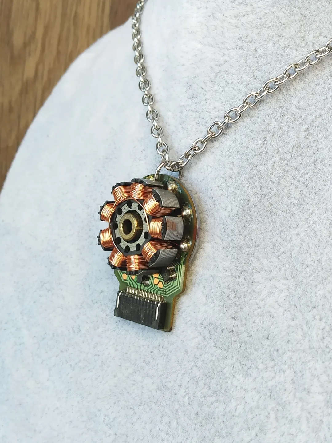 Cyberpunk necklace Recycled electronics necklace Tech geek necklace Gift for cyberpunk girlfriend