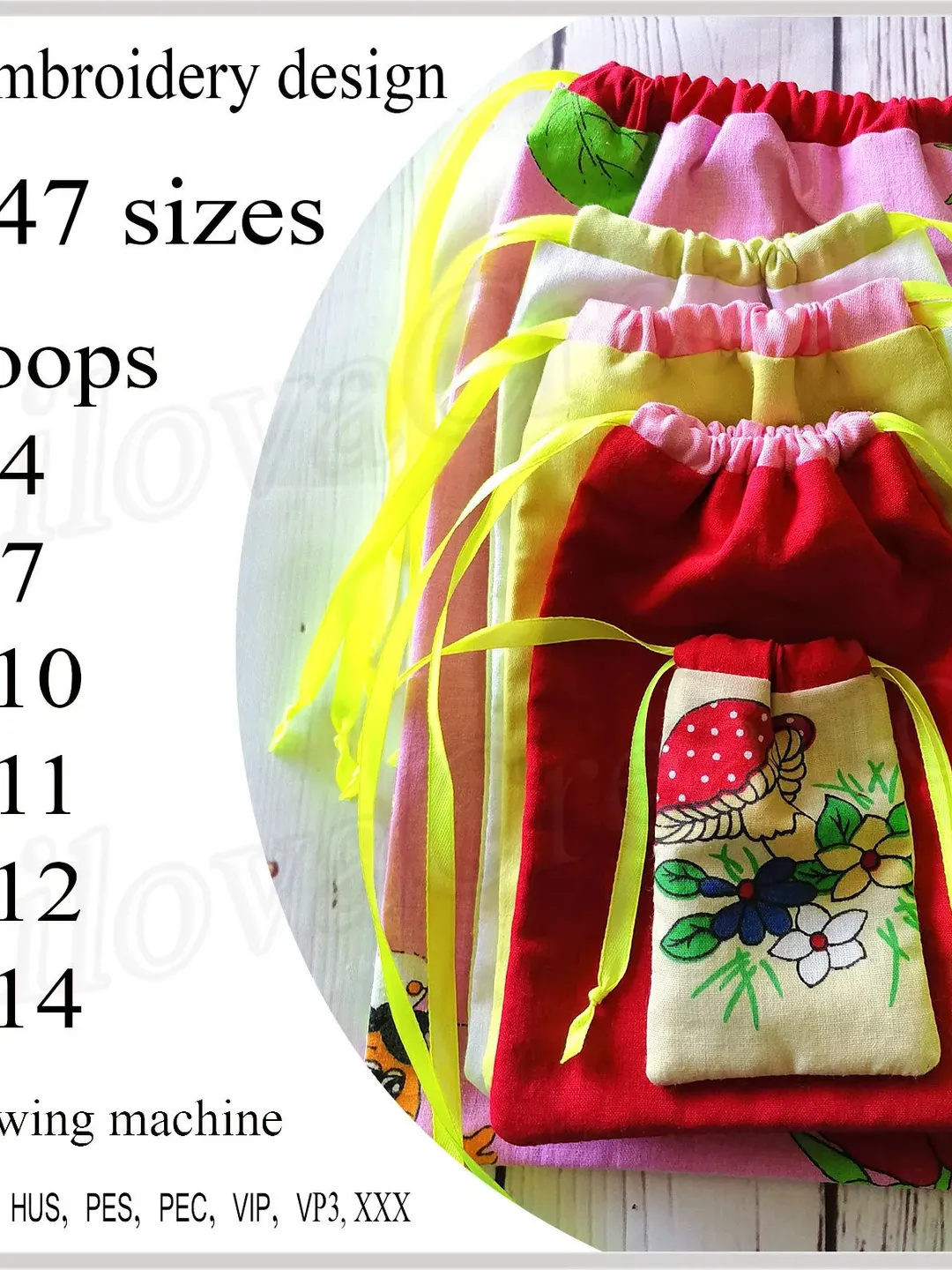 In the hoop project Machine embroidery designs ITH embroidery Tutorial emb files 47 sizes Embroidery design