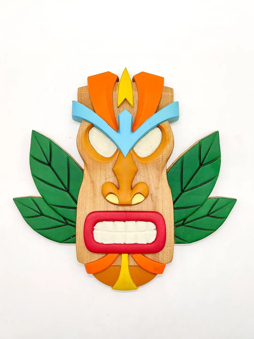 Wooden tiki mask wall art, Carved wood mask, Wood tribal mask, Tiki mask wood, African wood mask, Wall decor, Wall panel, Wooden wall panel