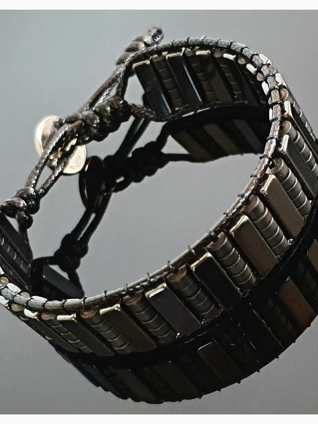 Hematite Wristlet, Black Accessorize, Grey Bracelet, Graduation Gifts, Sport Bracelet, Gifts for men, Gifts for women, Father and Son Gifts