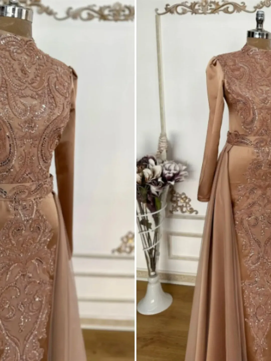 AHUNARE HIJAB - Wedding Dress, Muslim Evening Gown, Nikah, Islamic Wedding, Engagement, Bridesmaid