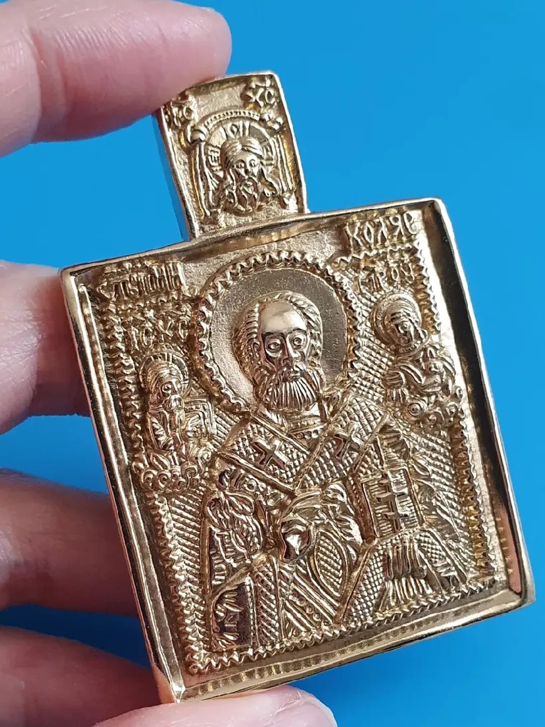 St Nicholas the Wonderworker | brass icon | copy of an ancien icon 19 c. | Orthodox store