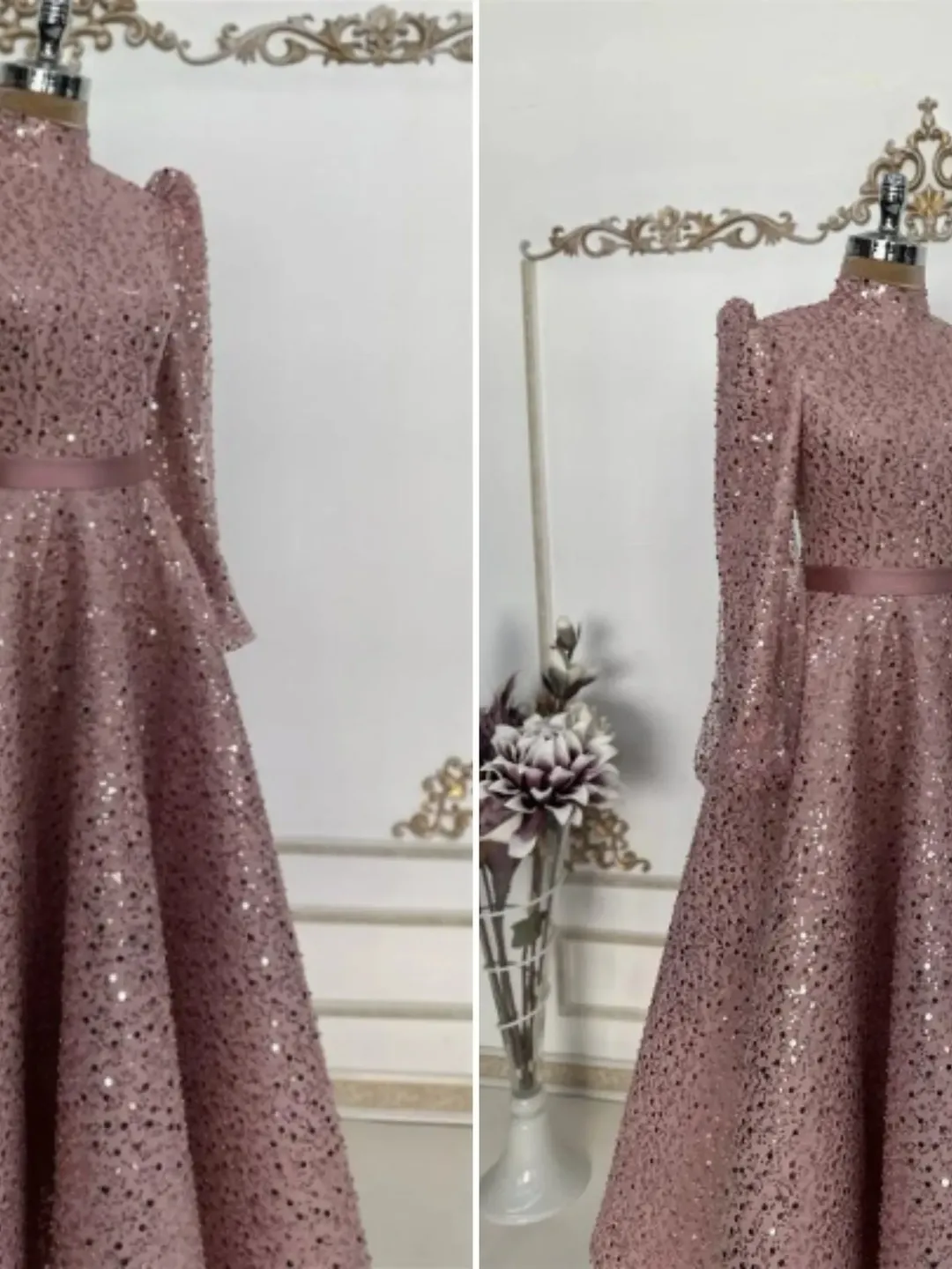 AHUNARE HIJAB - Wedding Dress, Muslim Evening Gown, Nikah, Islamic Wedding, Engagement, Bridesmaid