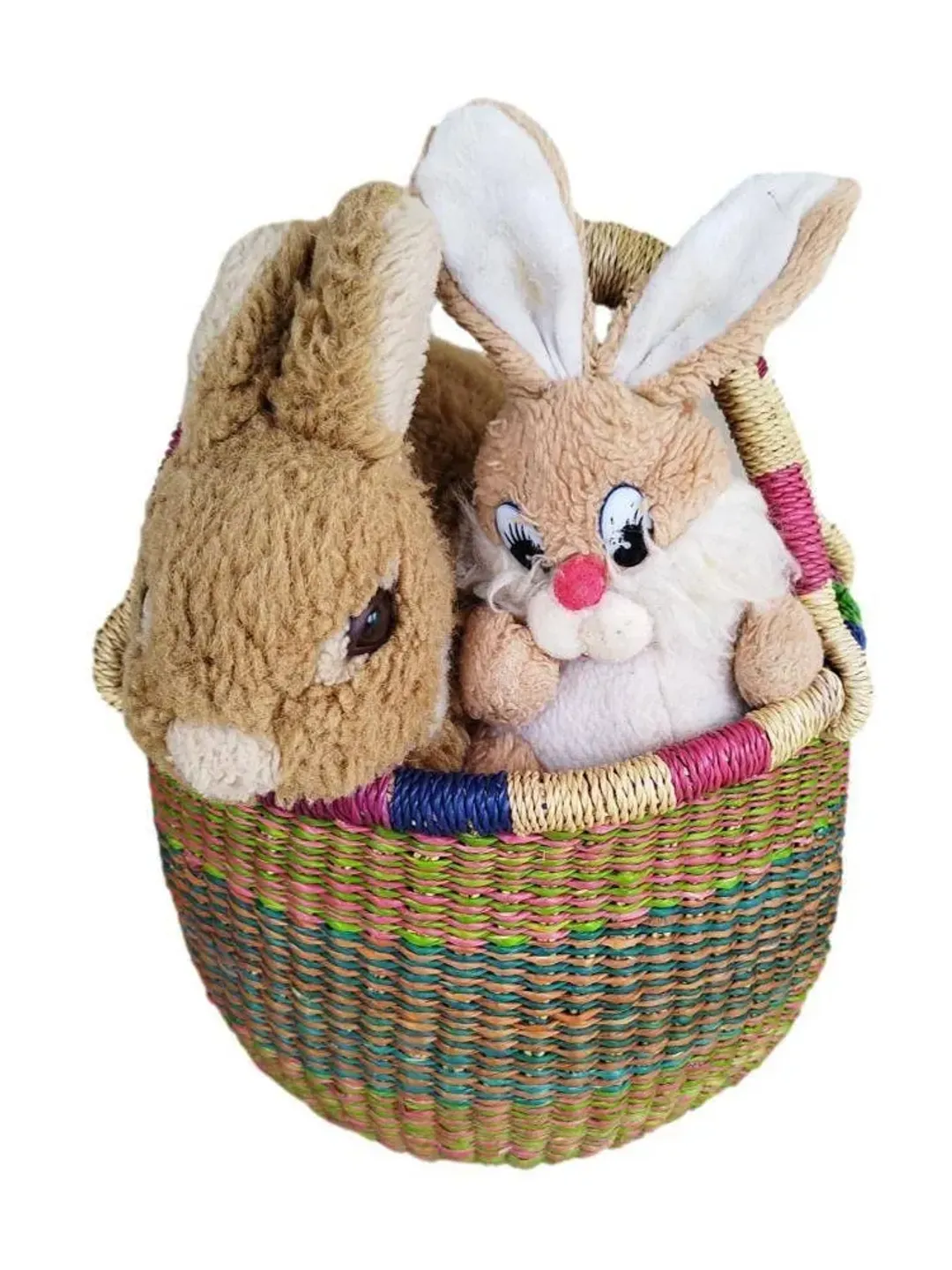 Mini Ghana Woven Market Basket, Bolga Basket, African Basket, Christmas Gift Basket, African Fruit Basket