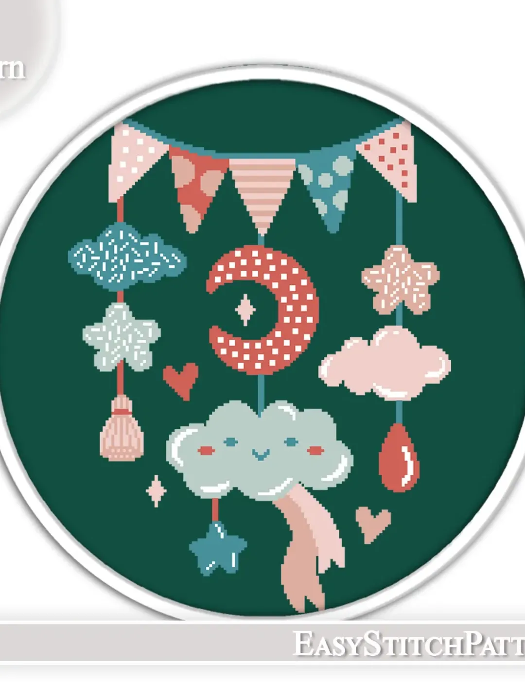 Nursery Cross Stitch Pattern. Baby Cross Stitch pattern.