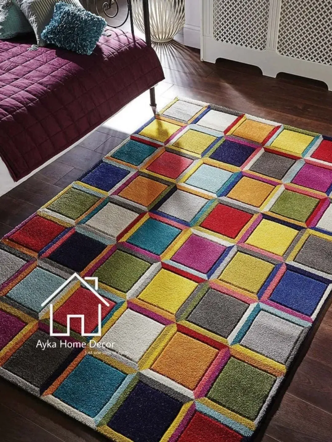 Modern Hand Tufted Rug Designer Modern Rug Living Room Rugs Kids Room Rugs Handmade rug Hand Tuft Area Rugs Custom Size Available