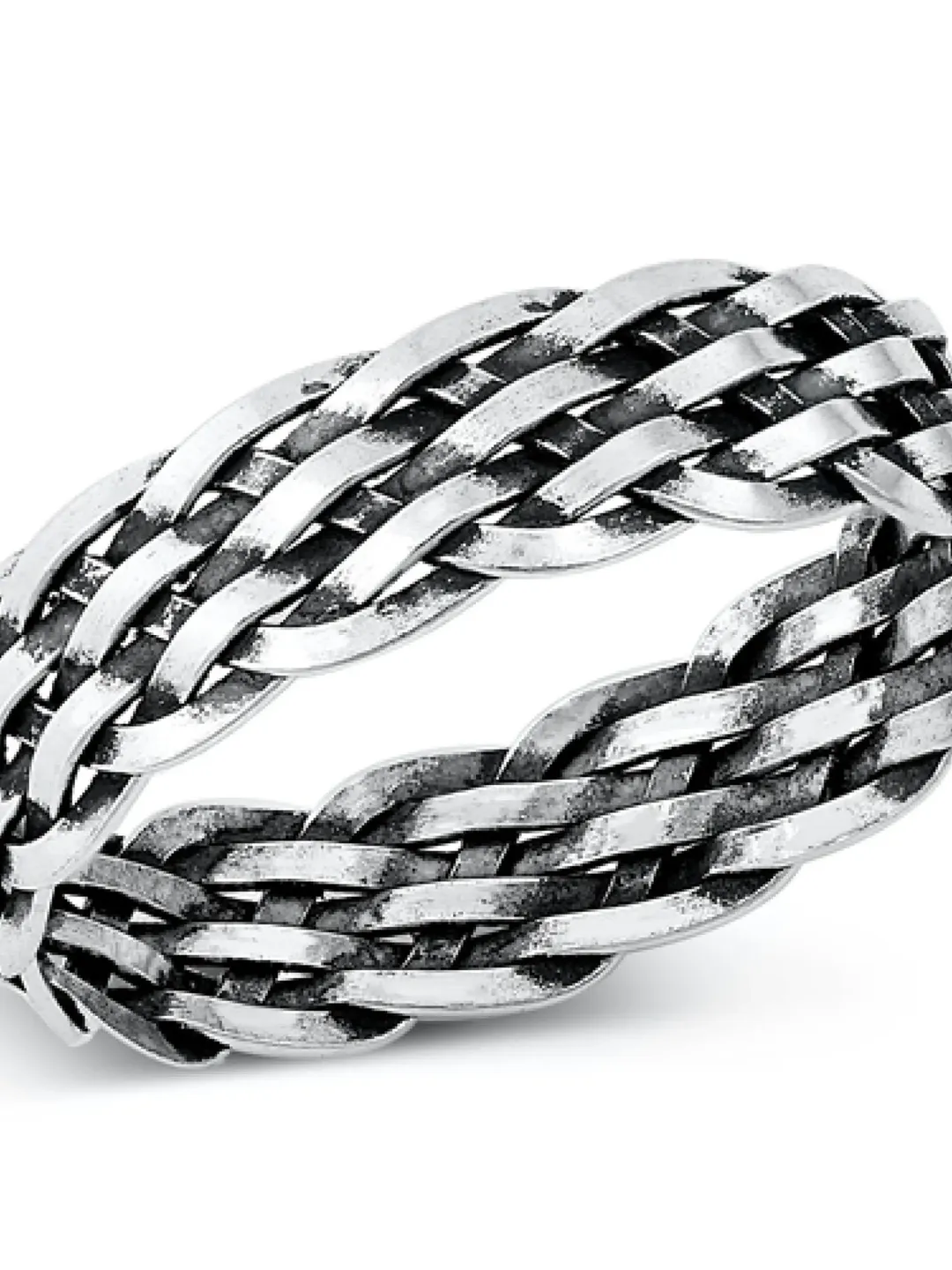 Thumb Ring, Thumb Rings, Sterling Silver Thumb Ring, woven band 925, Thumb Rings for Women thumb ring for men 4 5 9  #thumbring Silver Rings