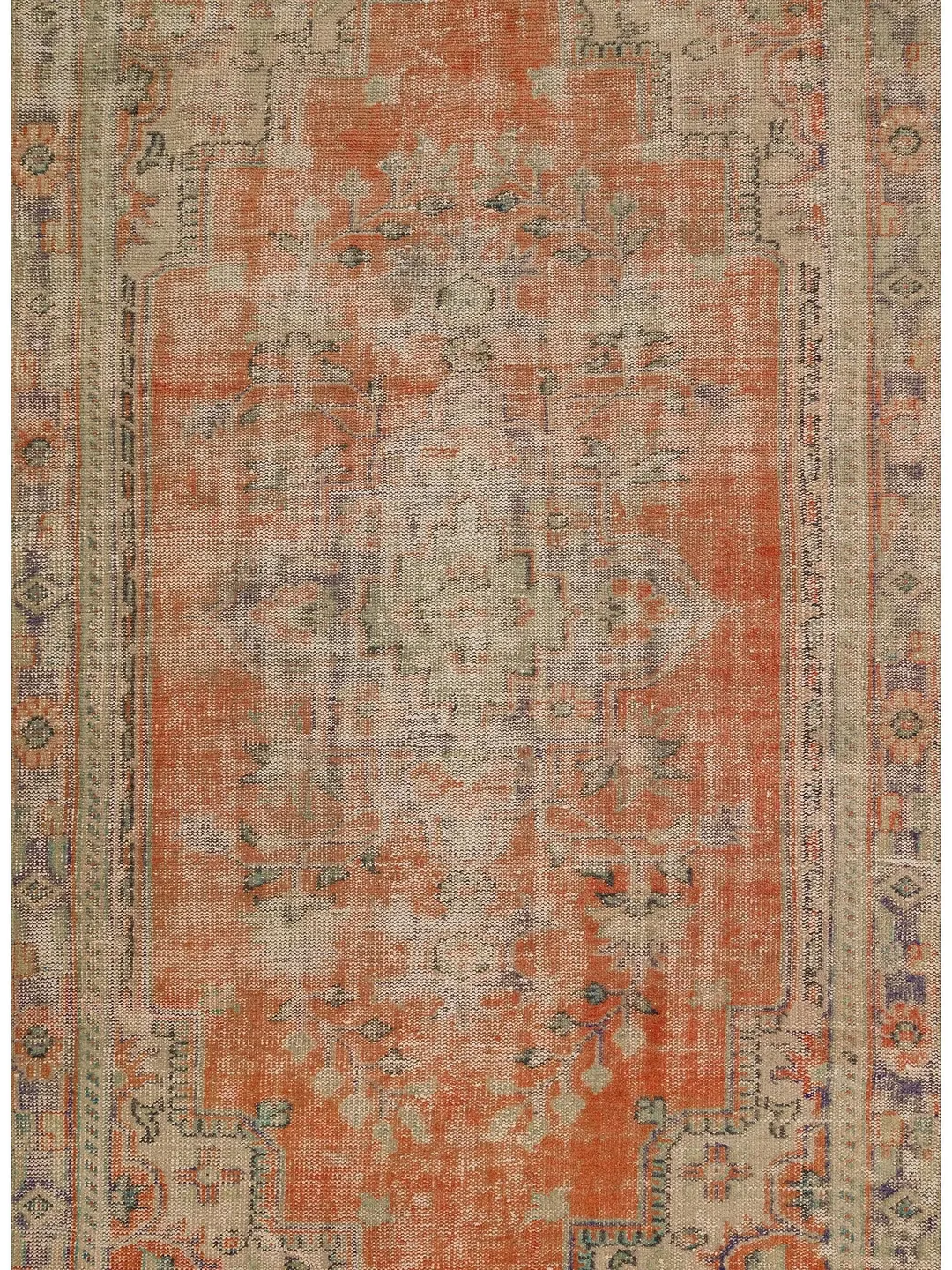 Warm Up Your Living Room with an Orange Turkish Rug - 170x277 cm