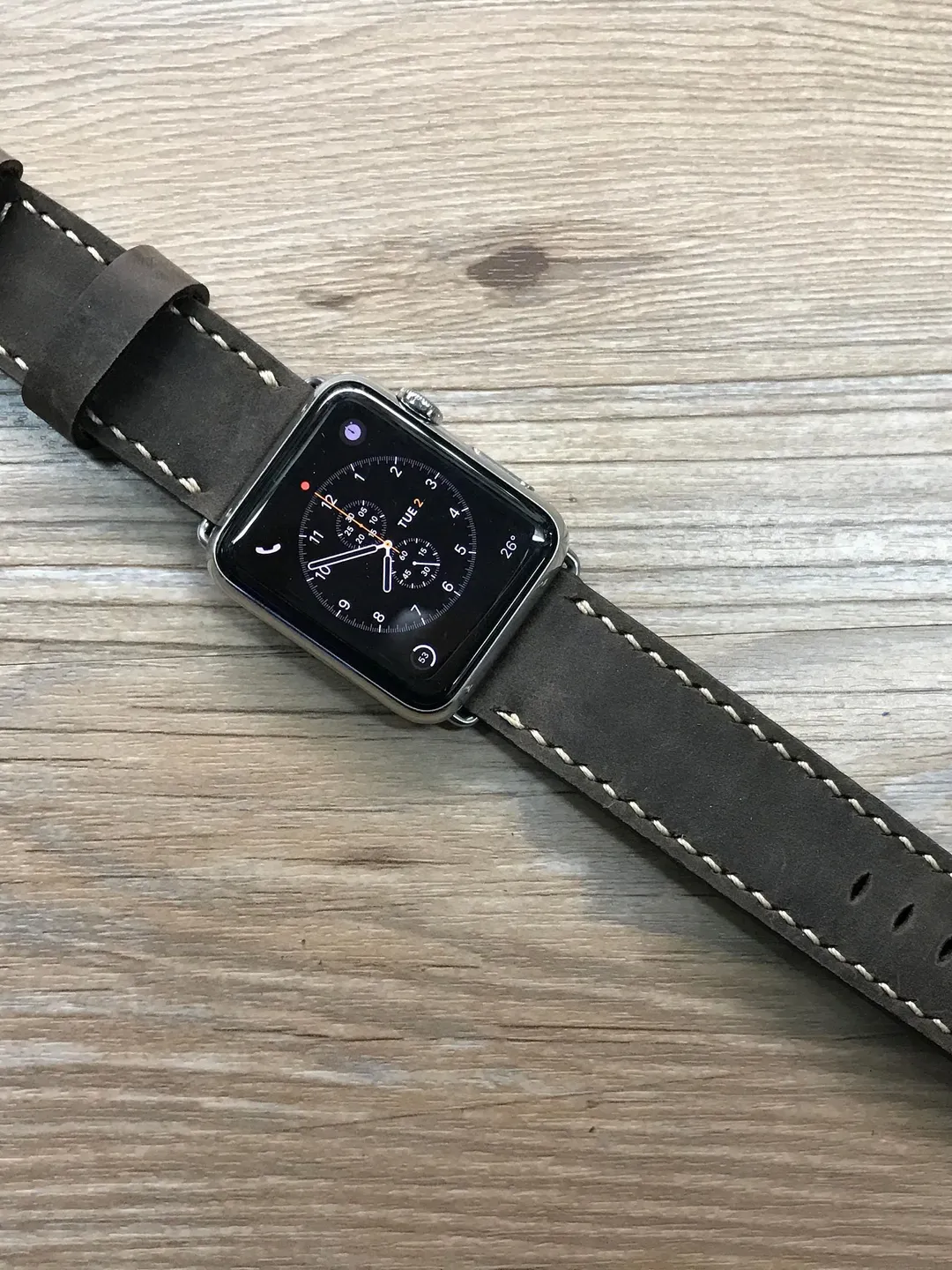 Apple Watch strap Apple Watch band iwatch band Apple Watch 38mm Apple watch 42mm distress Brown Leather Watch Band FREE SHIPPING