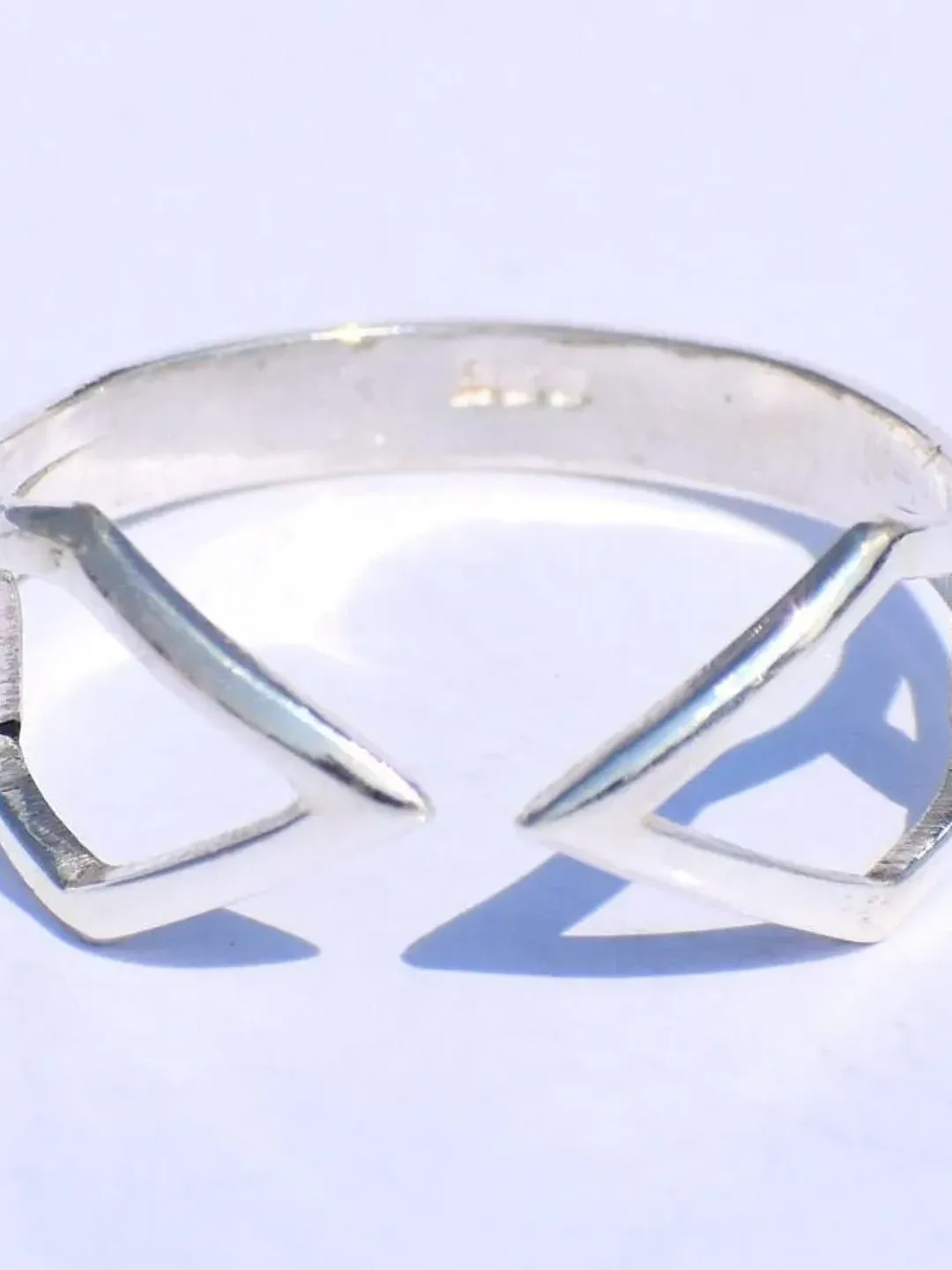 Silver Adjustable Ring, 925 Sterling Silver Ring, Handmade Ring, Geometric Ring, Boho Silver Ring, Unisex Ring, Gift For Her, Valentine Gift