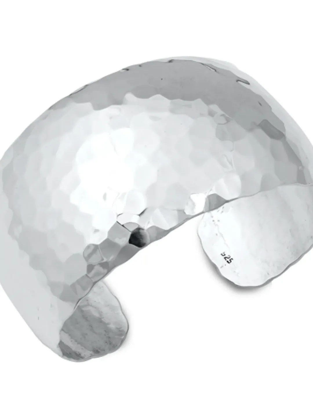 Sterling Silver Bangle Bracelet, Hammered Silver Bracelet, 925 Silver bracelet for women, Bling Faceted bracelet, Birthday gift for women,