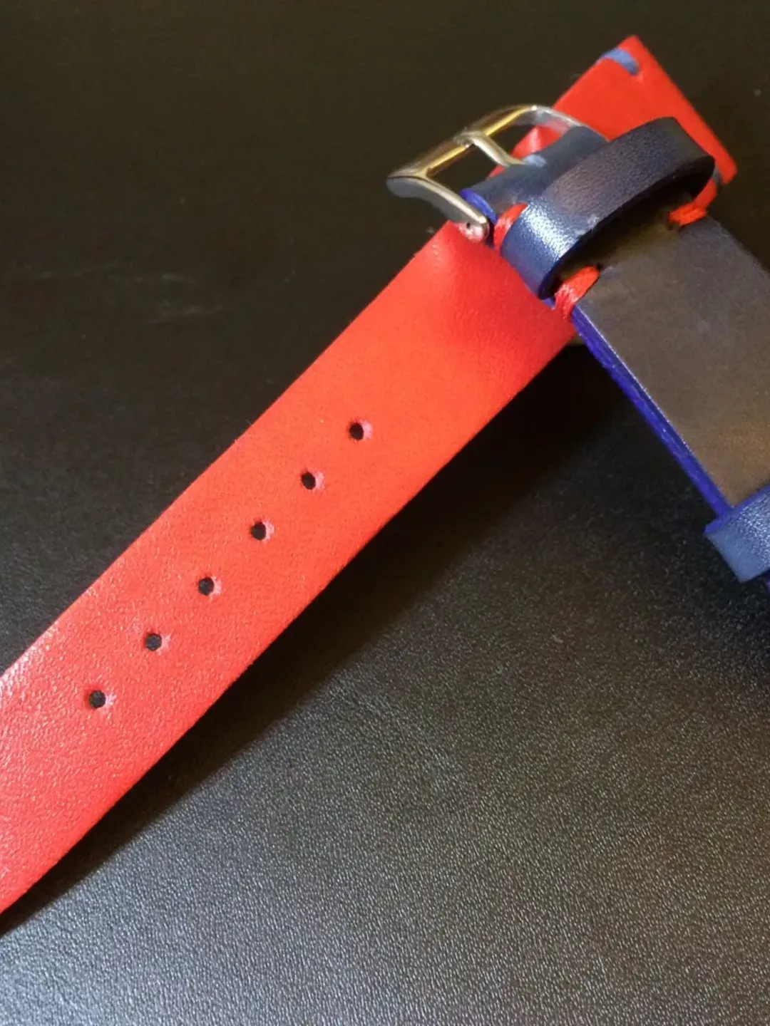 Leather Watch Band, Vintage Leather Watch Strap,  Watch Strap, handmade genuine watch band for Pespi Basel Watch - 18mm/19mm/20mm