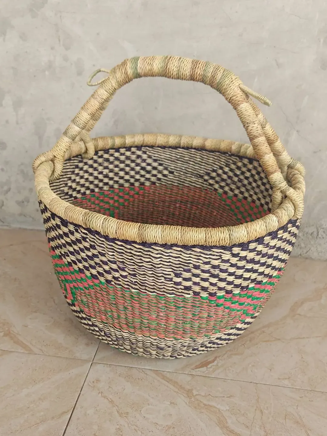 Fruit Basket | Bolga basket |Farmers basket | Market Basket | Storage Basket | Straw basket | Market bag | Picnic Basket | Makeup Organizer