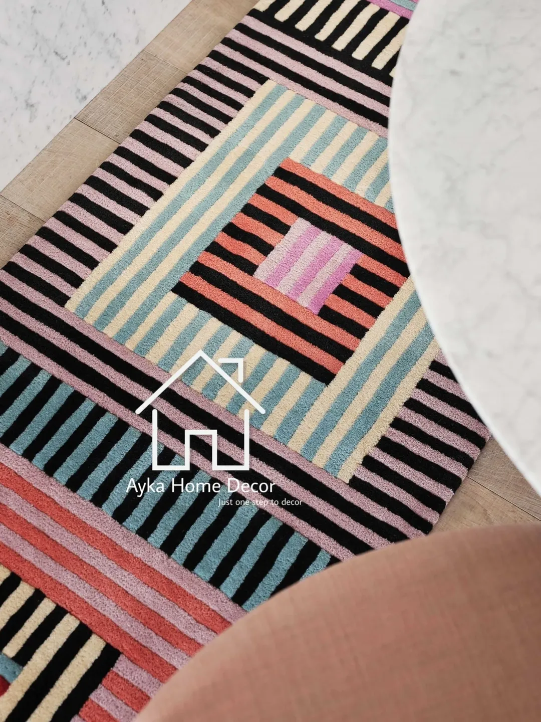 Hand Tuft Rug, Designer Modern Tuft Rug., Custom Tuft Rug, Woolen ...
