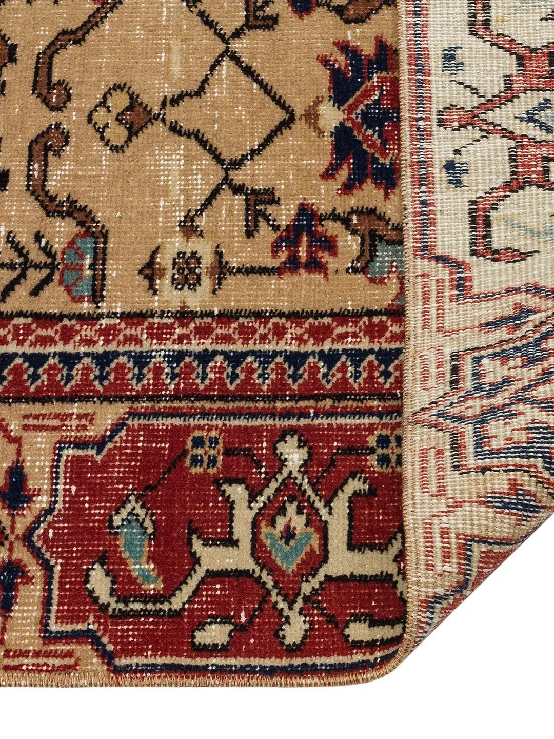 Boho Chic: 4.46X7.41 ft Brown Turkish Kilim Rug - Premium Wool ...