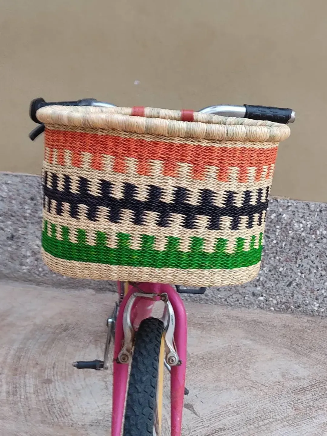 Bike Basket | picnic Basket | Woven Basket | Basket for Bicycle | Storage Basket | Market Basket | Bicycle Basket