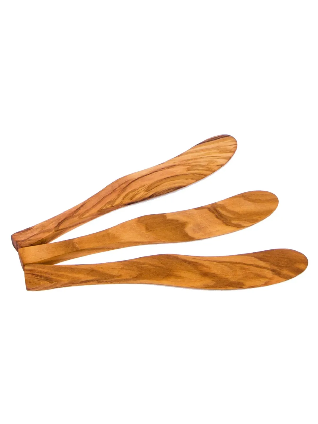 Olive Wood Butter Knife, Set of 3 Jam Spreaders, Wooden Spreaders Set, Kitchen utensils set, Gifts for Cooks, Handcrafted gifts.