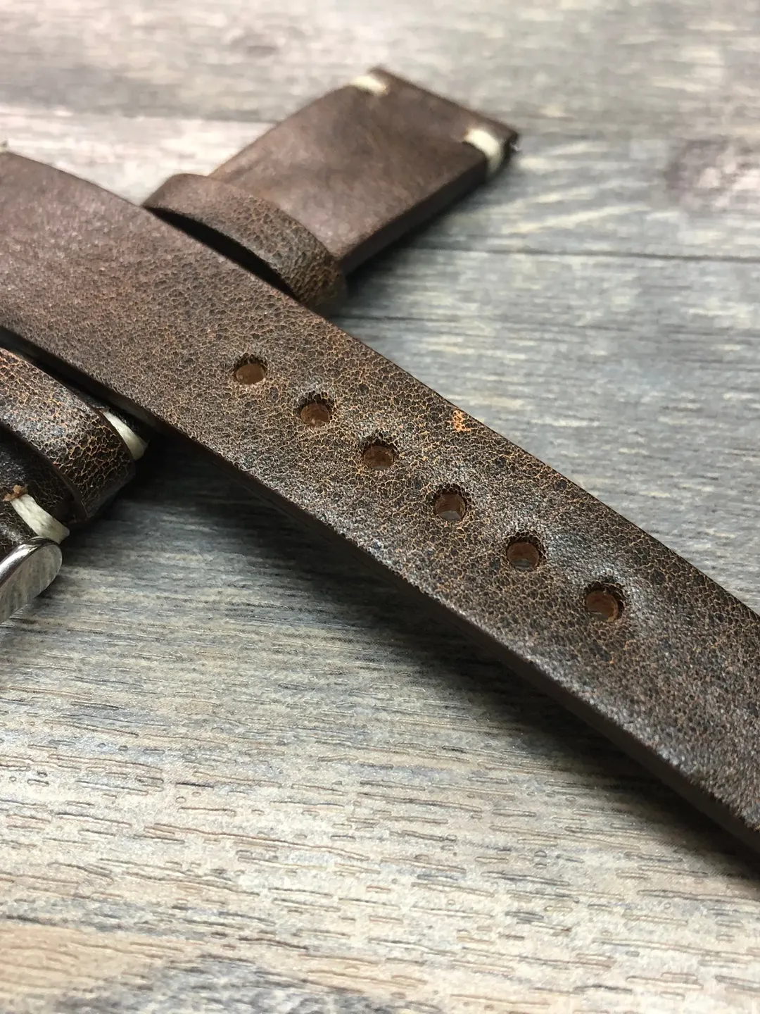 Leather Watch Strap, 20mm watch strap, 19mm Leather Watch Band, Vintage Wrist Watch band, 18mm leather watch strap, New Year Gift for him