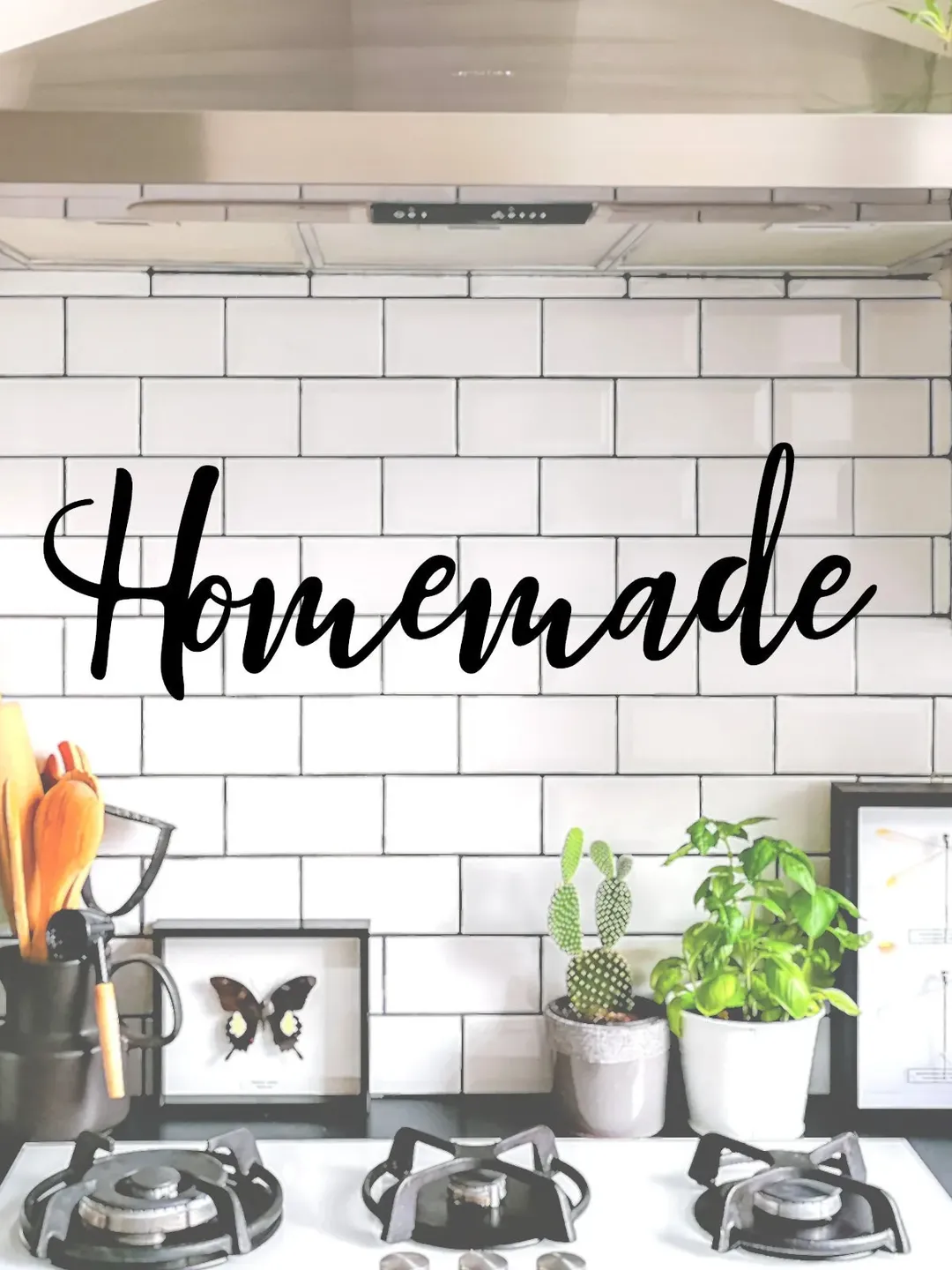 Homemade - Decorative Metal Sign, Metal Word Sign, Farmhouse Style Decor, Kitchen Decor, Restaurant Decor, Veteran Owned Business