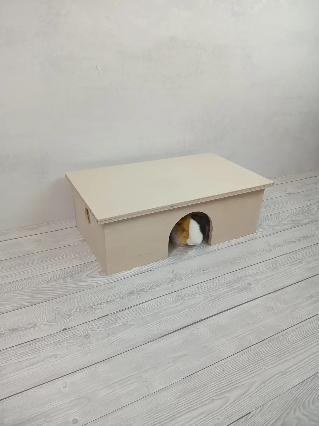 Wooden guinea pig house, wood chinchilla house, guinea pig cage accessories, chinchilla cage accessories, ferret cage accessories,