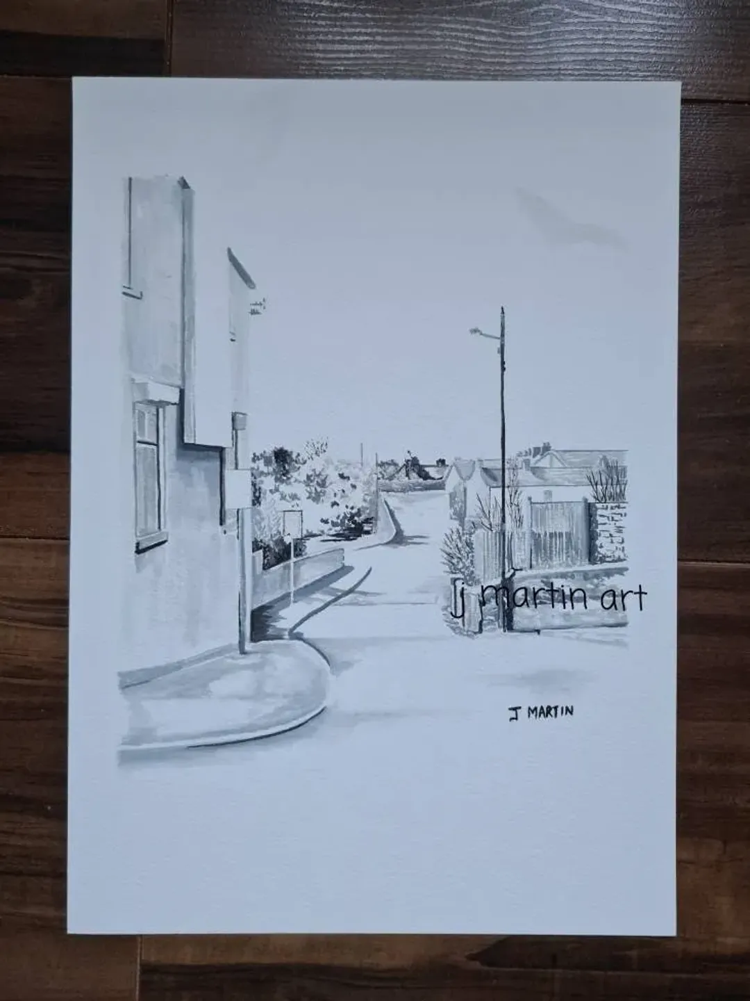 View of Farrenboley from Windy Arbour, Dundrum Road, Dublin, unmounted, unframed