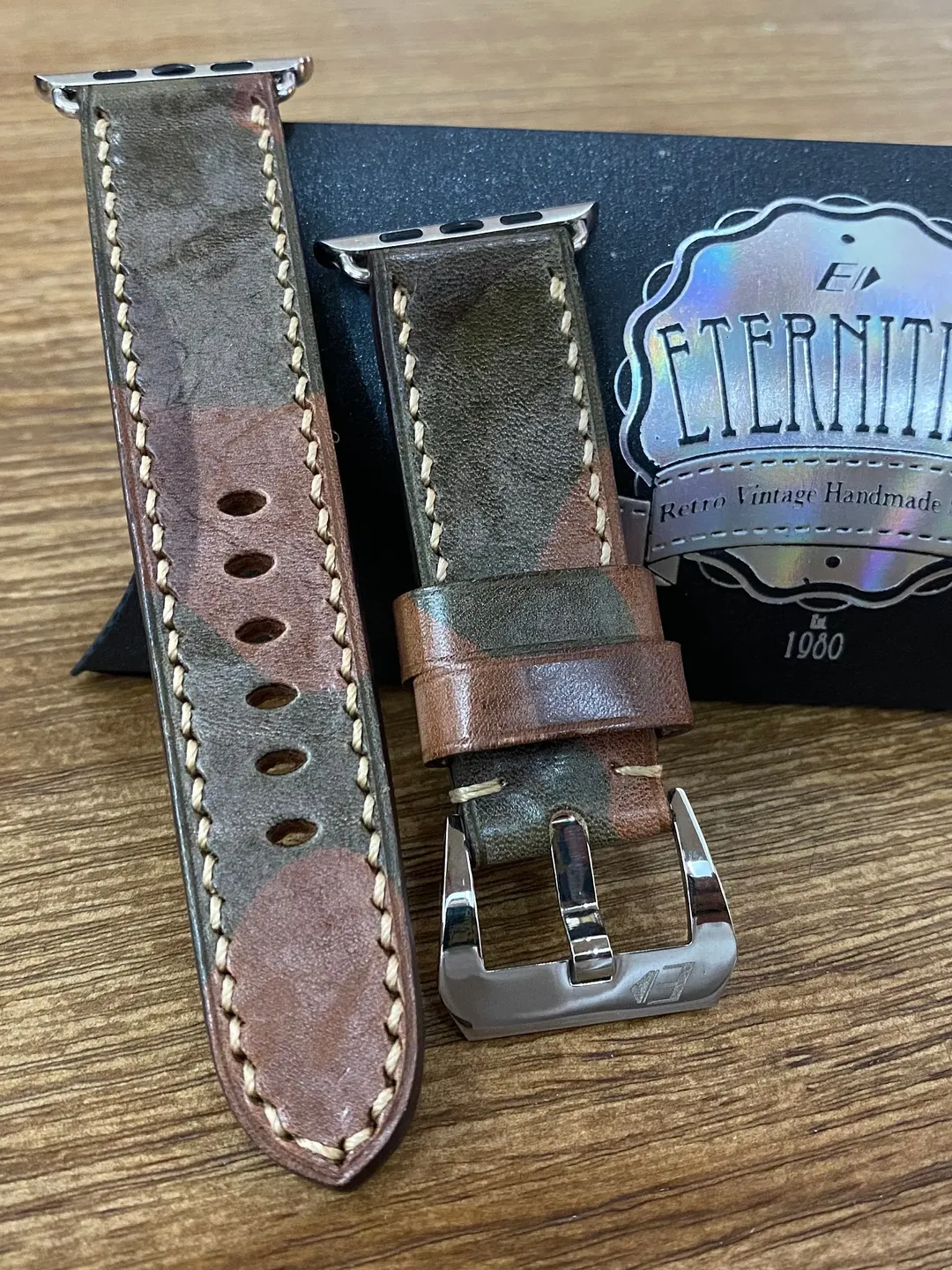 Apple Watch Band Series 7, Apple Watch Strap 45mm 44mm Series 6, Ghost Camouflage Brown iWatch Band, Smartwatch Band, Valentines Day Gift