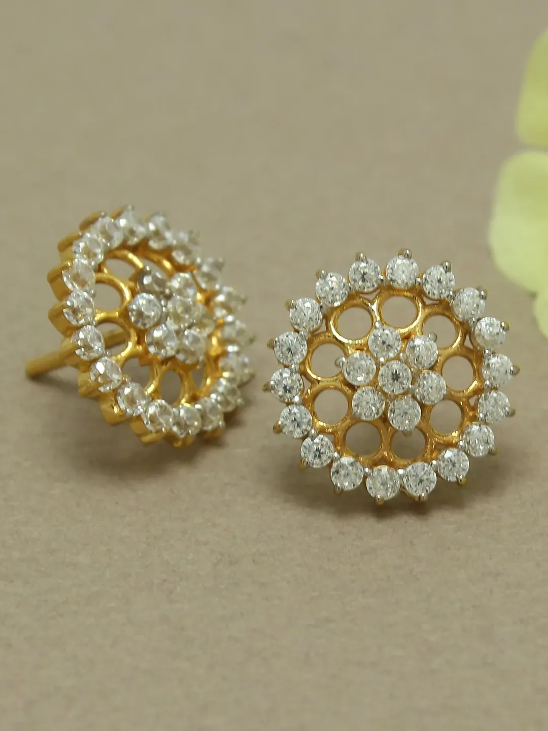 Moissanite Earrings, Halo Moissanite Studs, Screw Back, Art Deco Earrings, Women Earrings, 925 Sterling Silver Stud, Halo Earrings