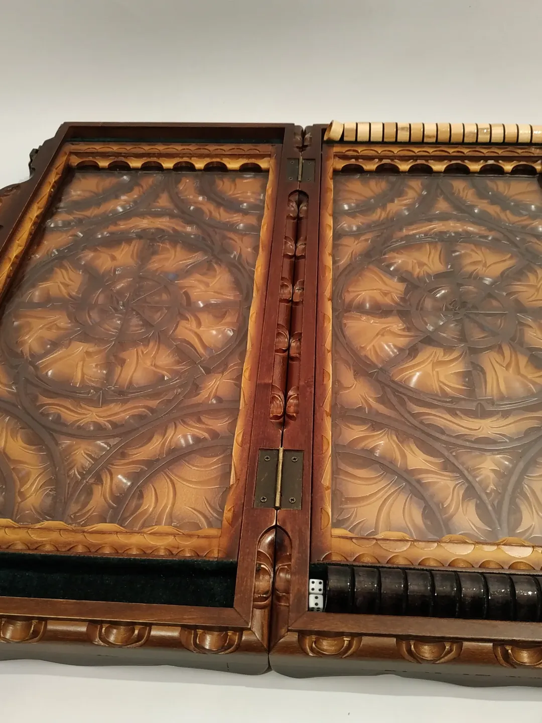 Backgammon board, Father's day gift for husband, Large Backgammon set, Board games woodenbig