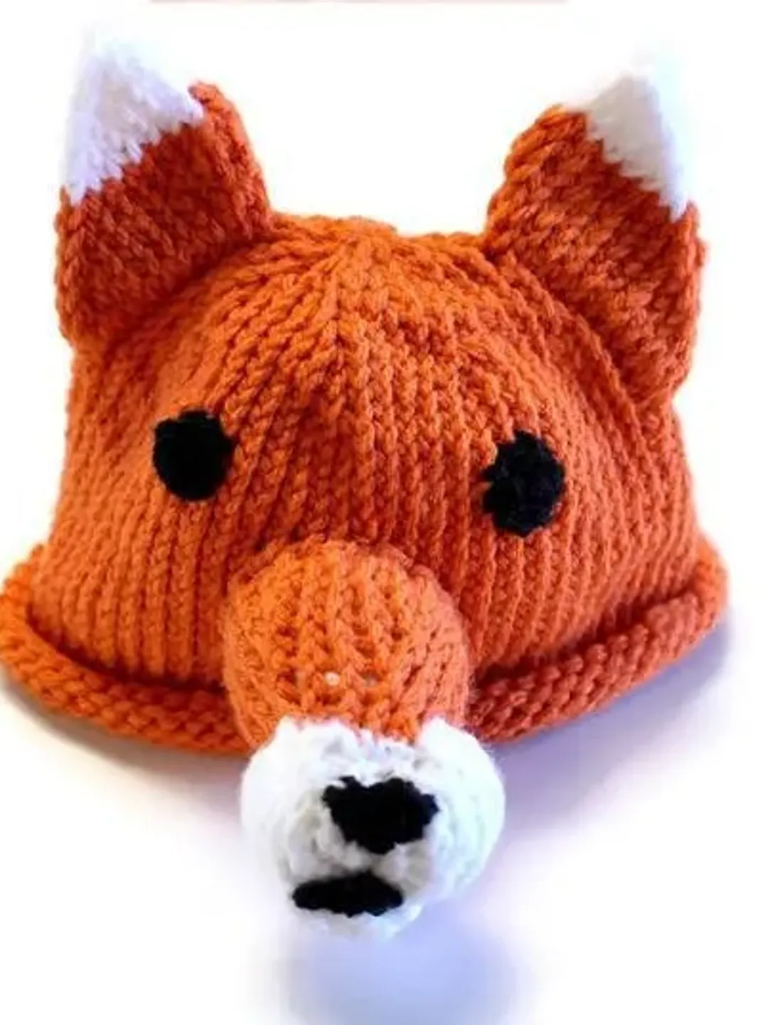 Orange Fox Beanie Hat, Halloween Costume Accessories, Newborn Crib Hat, Woodland Baby Shower Gift Ideas for New Parents, Winter Hats, 3D Ear