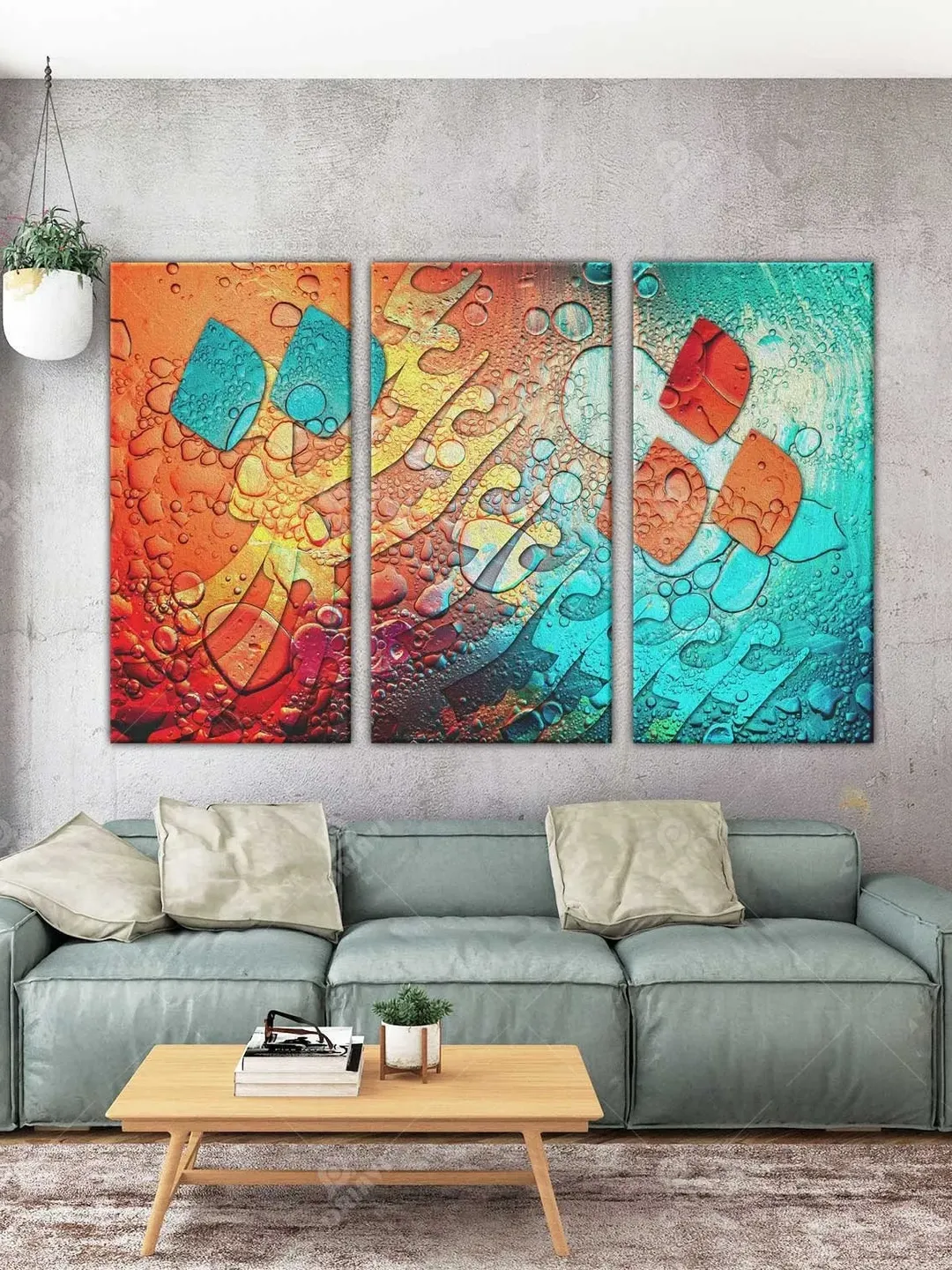 Persian Love - 3 Piece | Persian Wall Art | Persian Calligraphy Wall Art | Traditional Persian Gift | Persian Art