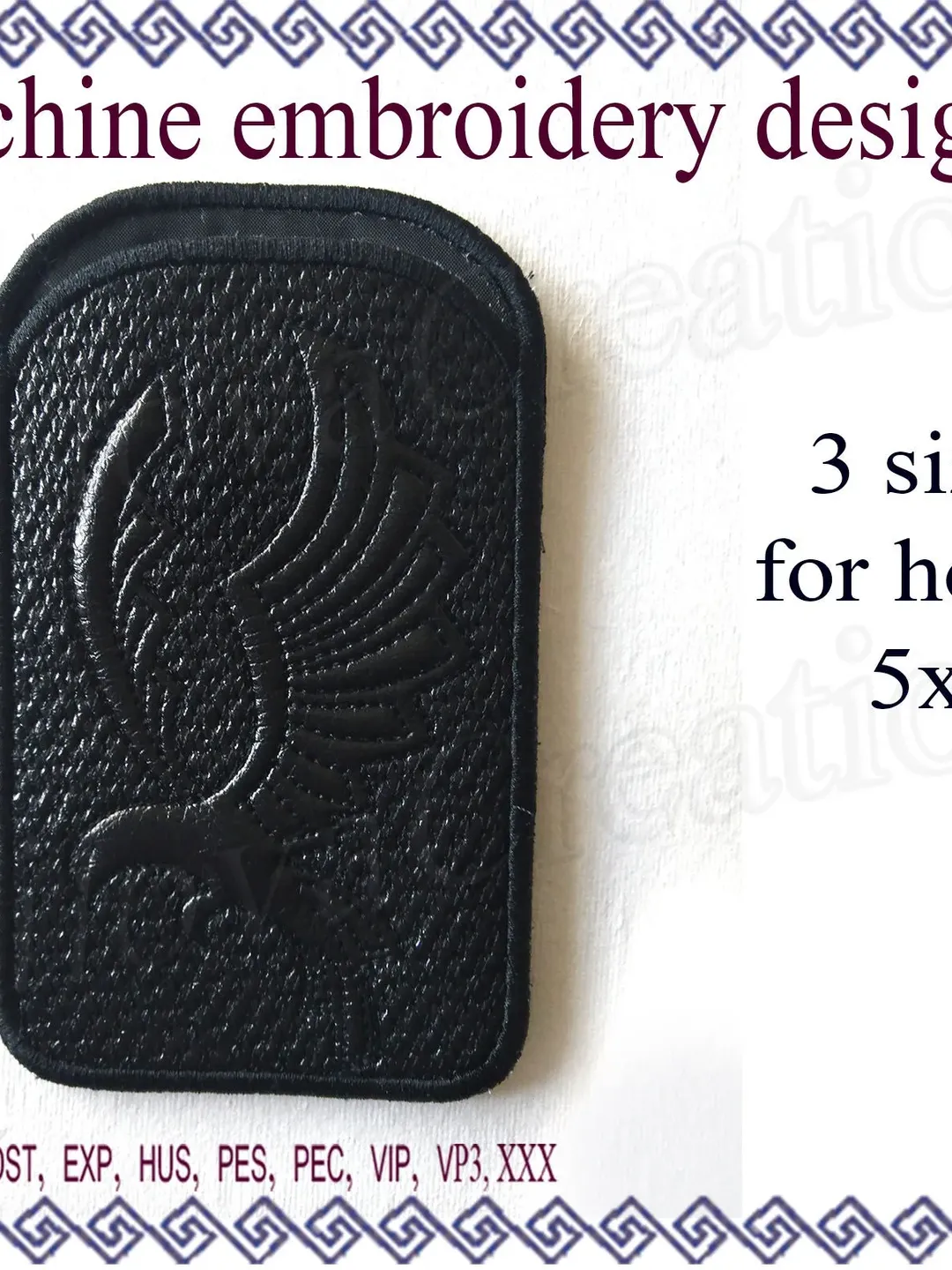 In the Hoop Iphone case Eagle Machine Embroidery Design