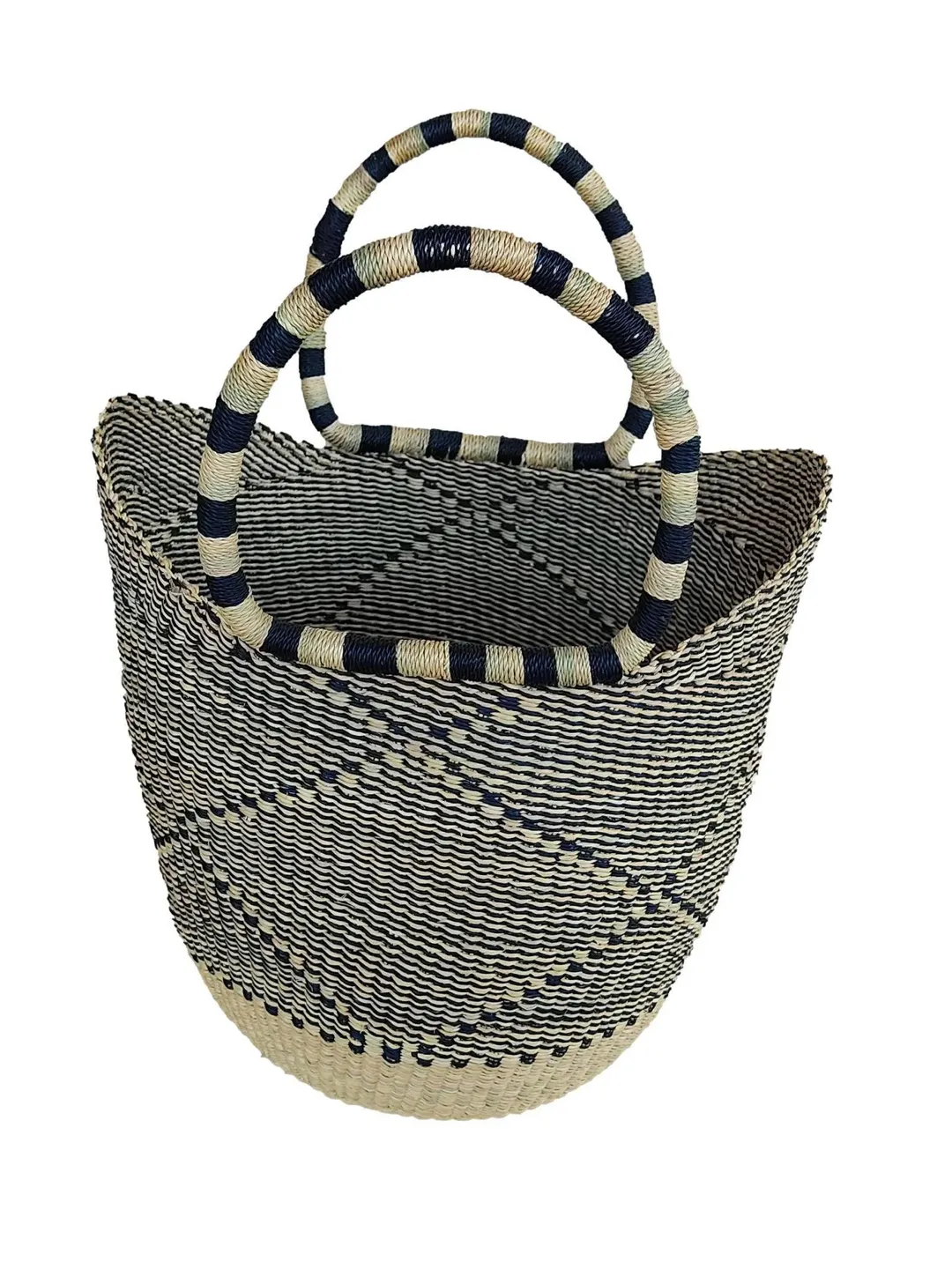 Large Woven African Bolga Market Basket