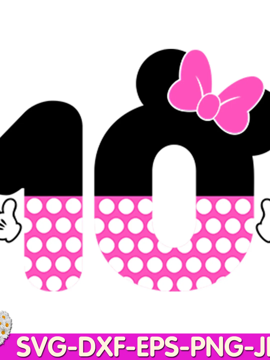 Mouse Number nine mouse Birthday Girls number ninth minnie digital design Cricut svg dxf eps png ipg pdf cut file