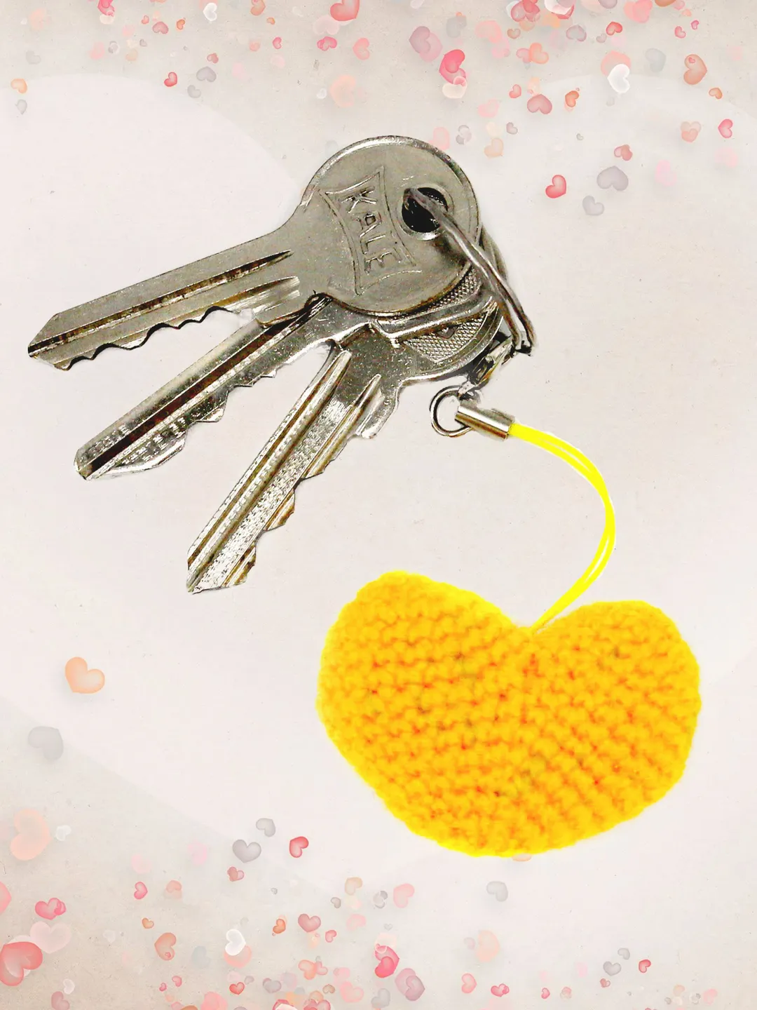 Heart keychain, tiny heart, heart small gift, Valentines gift, love heart sweetheart, moving or welcome gift
