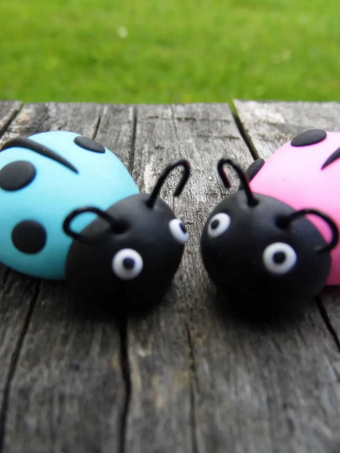 A Set of 7pcs Miniature Colors Ladybugs, Handmade Animal Miniatures ...