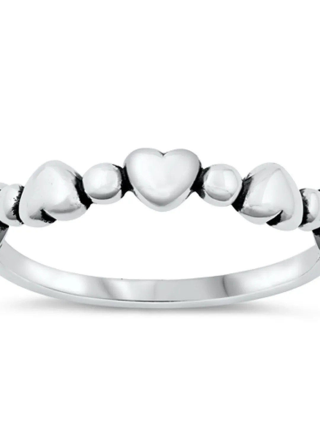 Toe Ring, Thumb Ring, Silver Toe Ring, Puffed Hearts Toe Ring, Gift under 10, Sterling Thumb Ring, Simple, Dainty, for Women Size 4 to 10