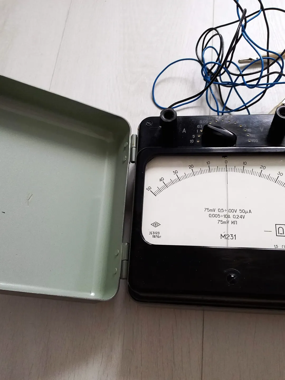 Soviet Meter Soviet vintage ammeter voltmeter M 231 2 in one Russian portable ...