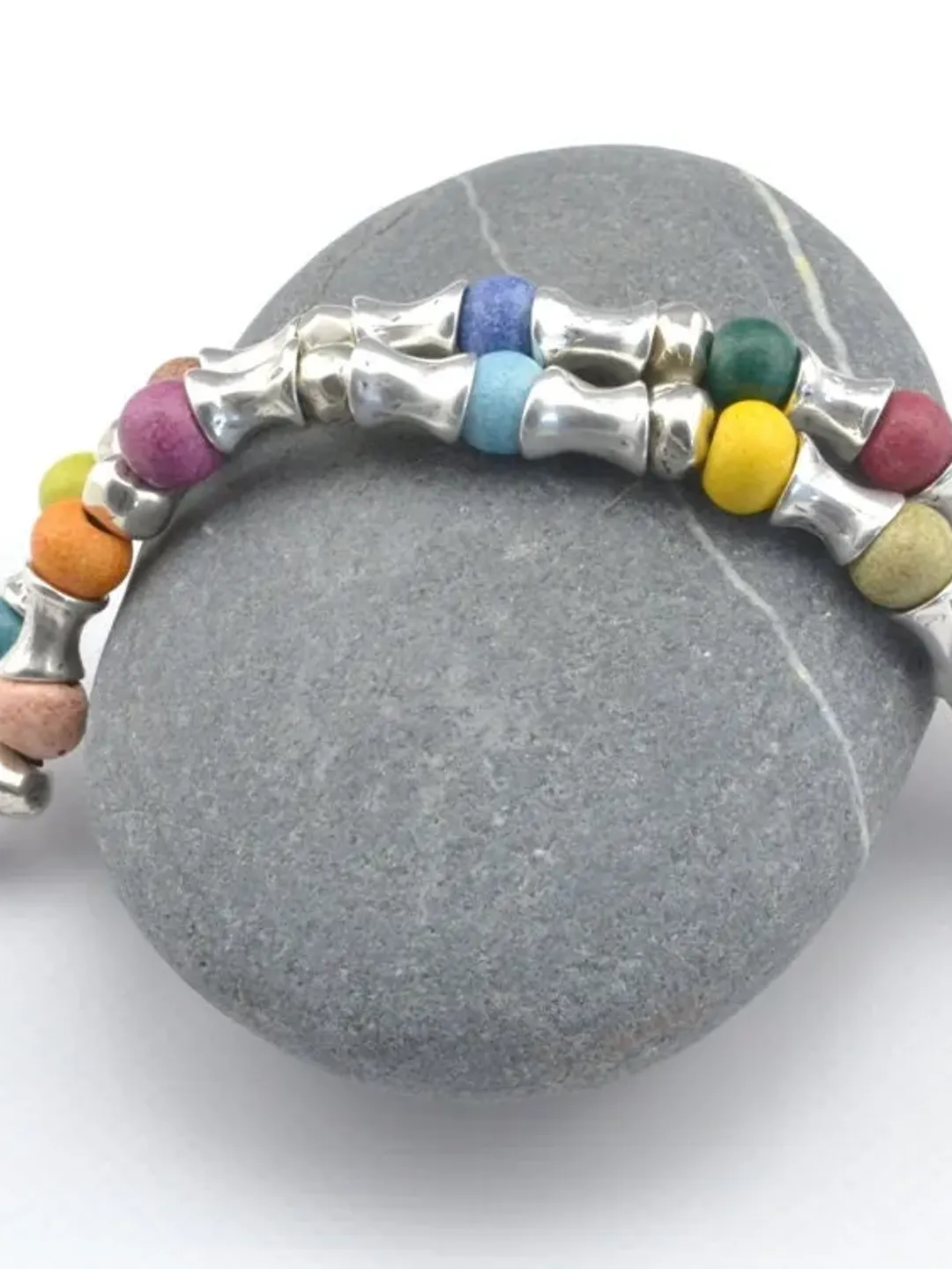 Chunky Bracelets for Woman Beaded, Multicolor Bracelet Uno de 50 Style, Bohemian Gifts For Her, Statement Jewelry for Mom Sister Best Friend