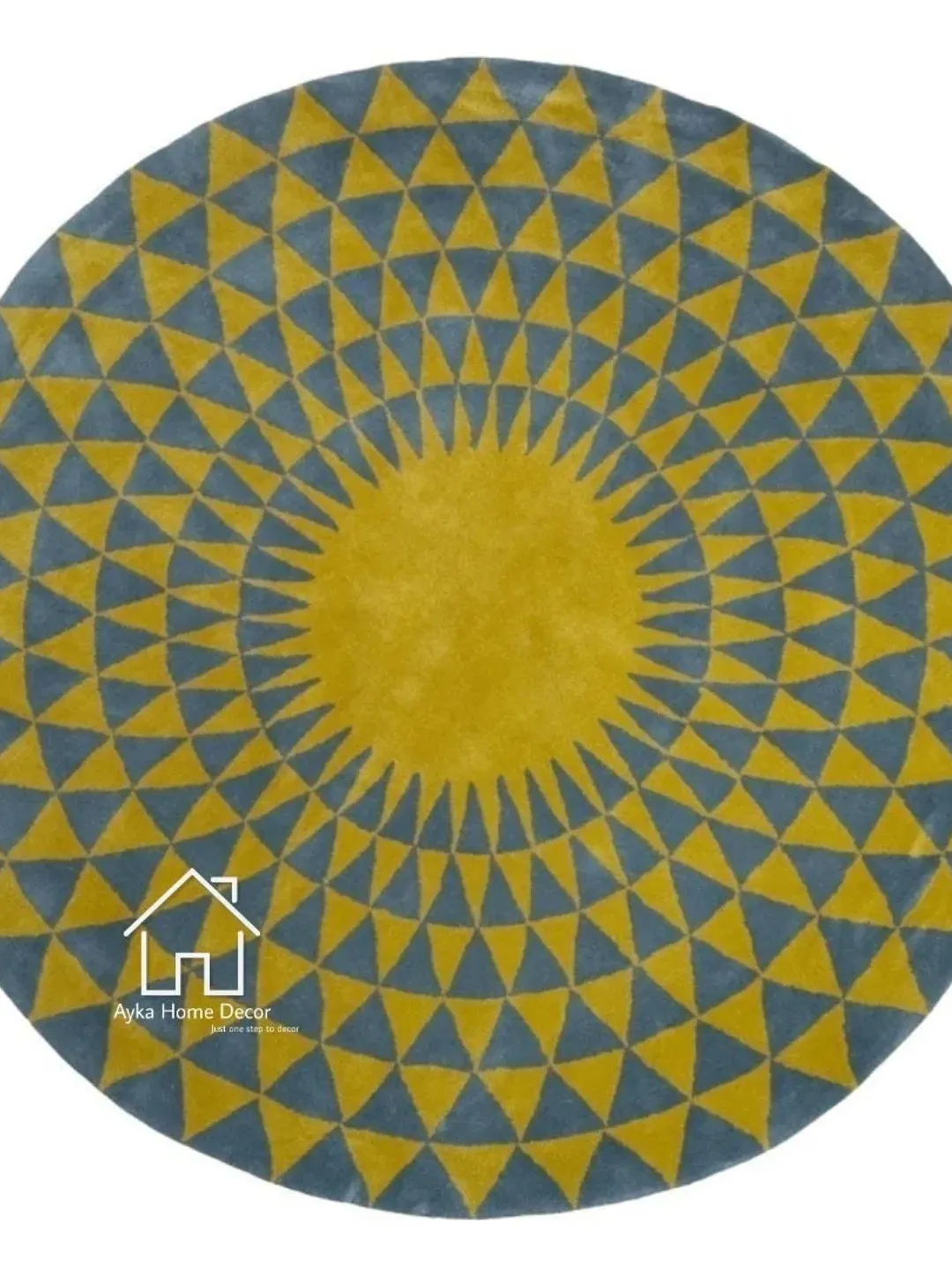 Modern Abstract Round Shape Colourful rug Handmade Area Rug Hand Tuft Rugs Morden Rugs for Living Room Rugs Bedroom rug Designer Area Rug