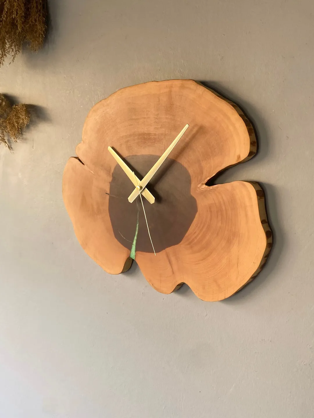 Juniper Wood Wall Clock 17", Clocks for Wall, Custom Clock, Farmhouse Wall Clock, Handmade Wall Clock