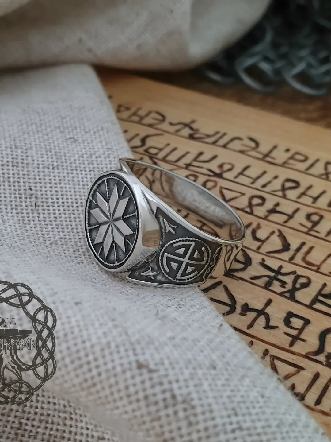 Slavic Rings Alatyr Ring Sterling Silver Ring, Slavic Ring, Slavic Protection Ring ...